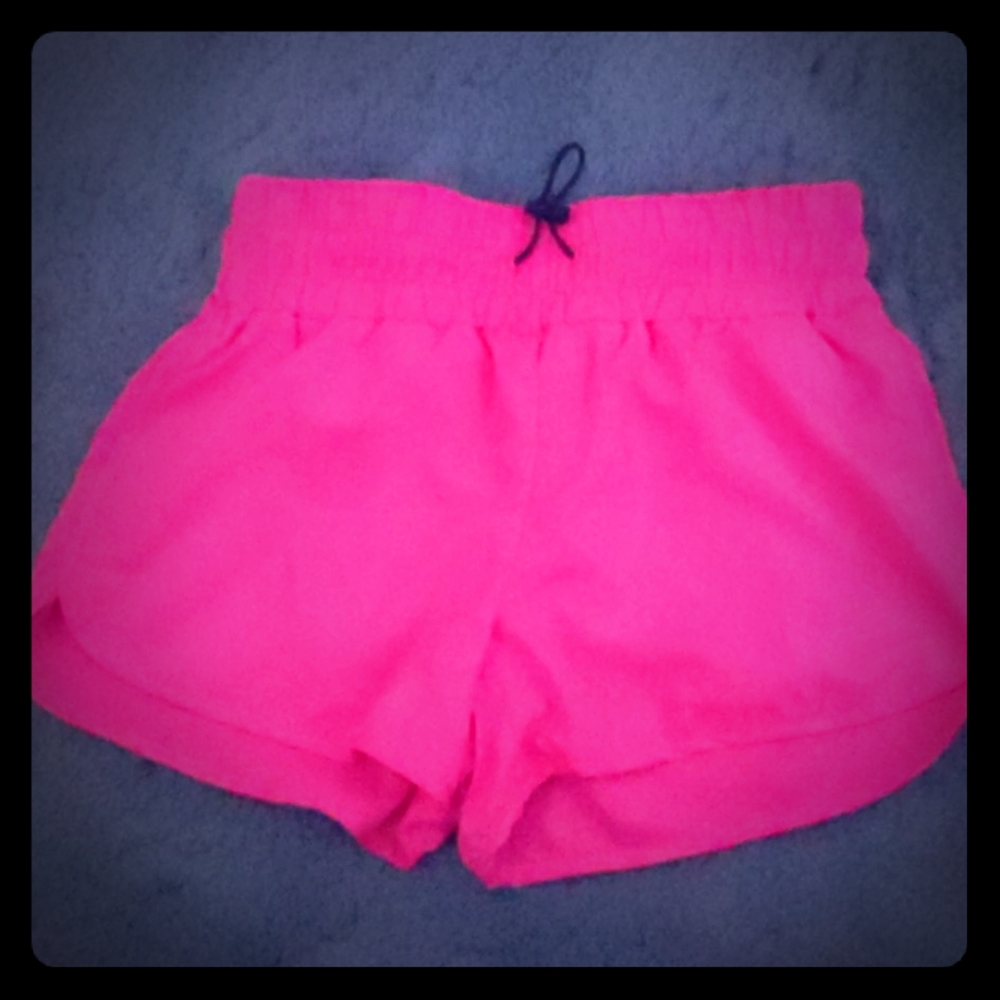 Neon Pink Adjustable Shorts